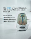 Baby Brezza One Step Baby Bottle Sterilizer and Dryer, Electric Steam Sterilizer 3 Drying Cycles with Auto Shut-Off