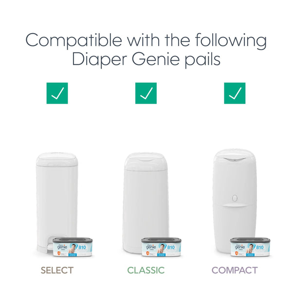 Diaper Genie Jumbo Square Refill Holds Upto 810 Newborn Sized Diapers