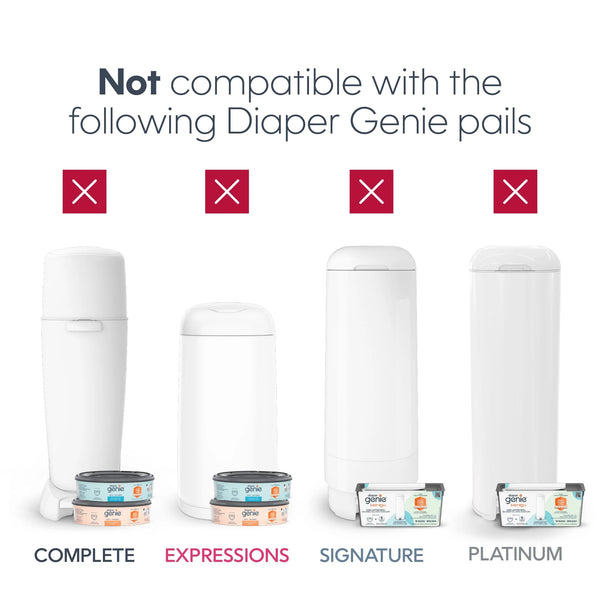 Diaper Genie Square Refill Holds Upto 270 Newborn Sized Diapers