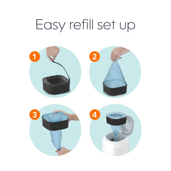 Diaper Genie Square Refill Holds Upto 270 Newborn Sized Diapers