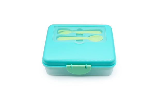 Melii 2 Tier Bento Box - Blue Mint Lime - Dezine Kids