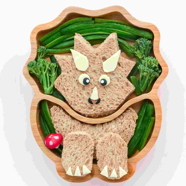 Eco Rascals Bamboo Dinosaur Suction Plate - Green