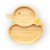 Eco Rascals Bamboo Duck Suction Plate - Yellow