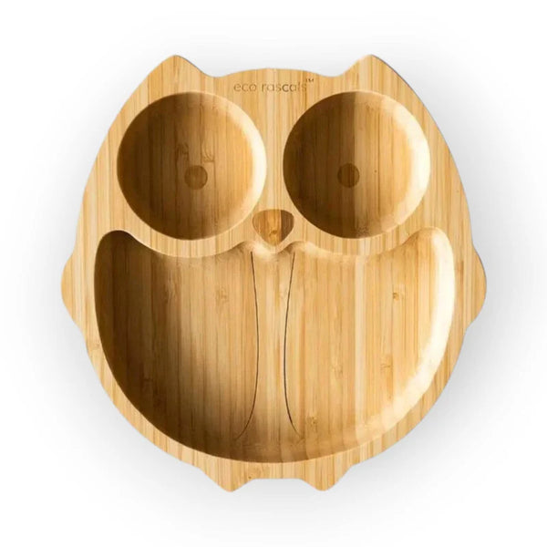 Eco rascals Bamboo Owl Suction Plate
