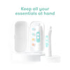 Frida Baby Electric Nail Buffer, Safe + Easy Baby Nail File, Nail Trimmer Kit for Newborn, Toddler, Children - White