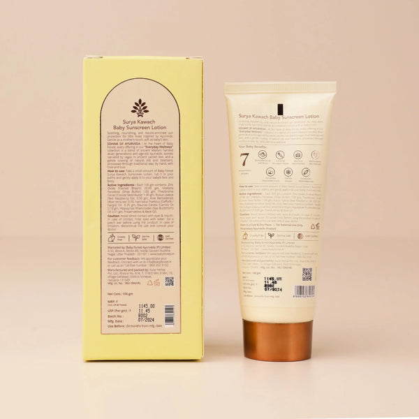 Surya Kawach Spf30 Baby Sunscreen Lotion - dezinekids.com