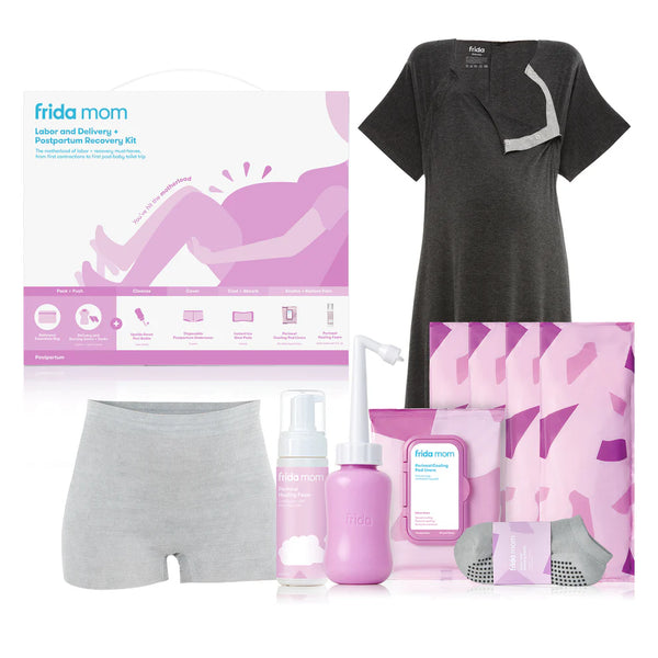 Frida Mom 15 Pc Labor and Delivery + Postpartum Recovery Kit Gift Set for Baby Showers & Mom to Be