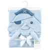 Hudson Baby Infant Boy Cotton Poly Animal Face Hooded Towel, Narwhal, Size 30in x 30in