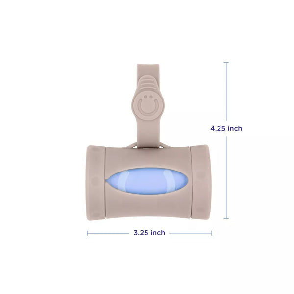 Ubbi On-The-Go Bag Dispenser - Taupe - Dezine Kids