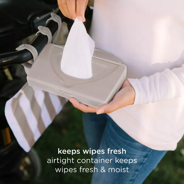 Ubbi On-The-Go Baby Wipes Dispenser - Taupe - Dezine Kids