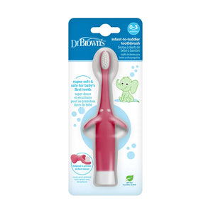Dr.Browns Infant to Toddler Toothbrush, Elephant - Pink