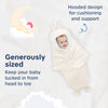 Hopop Baby Soft Fleece Hooded Wrapper Blanket - Dezine Kids