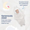 Hopop Baby Soft Fleece Hooded Wrapper Blanket - Dezine Kids