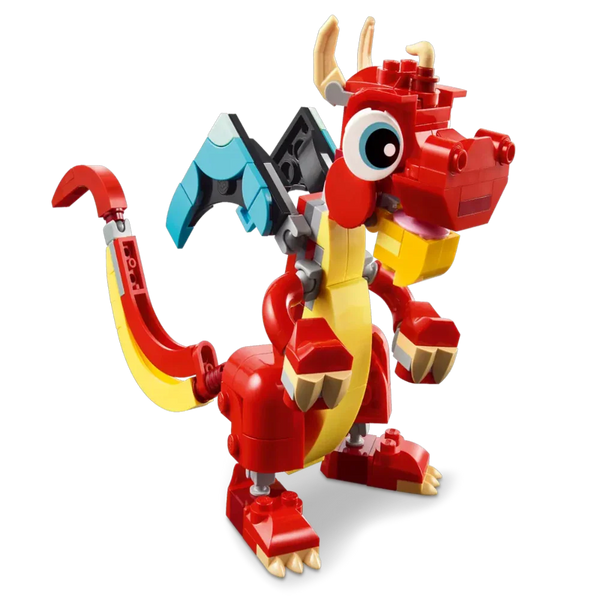 Lego Creator Red Dragon 3 in 1 Animal Toy Set, 149 Pieces - Dezine Kids
