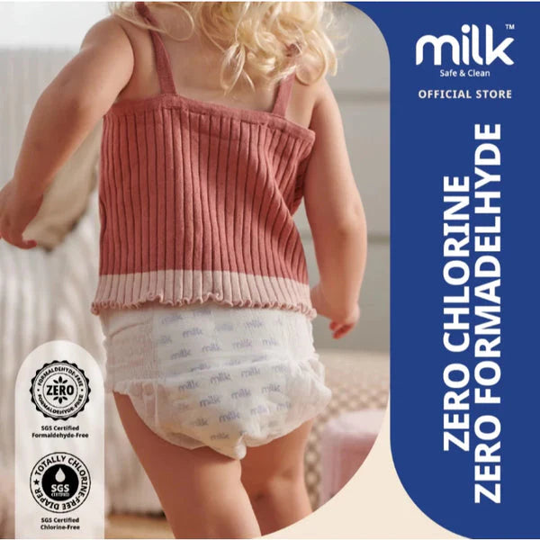 Milk Baby Diaper Yoga Pants, Size XL, 30 Pcs, 15 To 22 KG, Carton Box - Dezine Kids