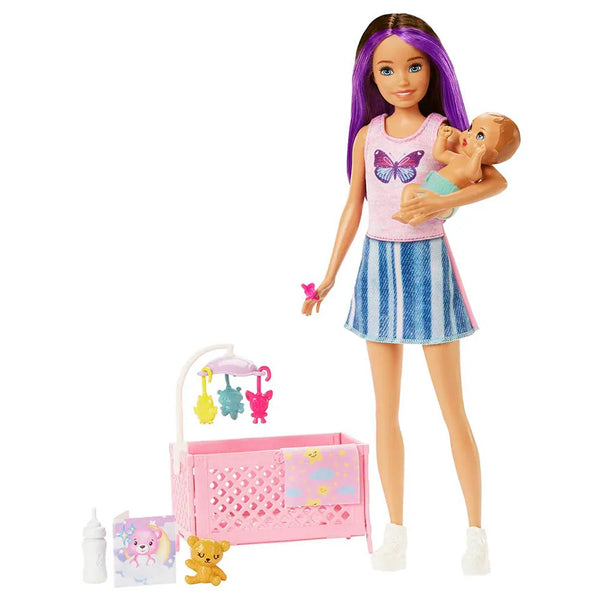 Barbie Skipper Babysitters With Doll & Playset - Dezine Kids