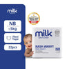 Milk Baby Diaper Flexi Tape , Size NB (22 Pcs) 0-5 Kgs, Carton Box - Dezine Kids