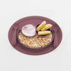 Mini Feeding Set for Toddlers (Mat, Spoon & Fork)- Mauve