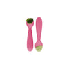 EzPz Mini Utensils for Toddlers (Spoon & Fork) - Pink