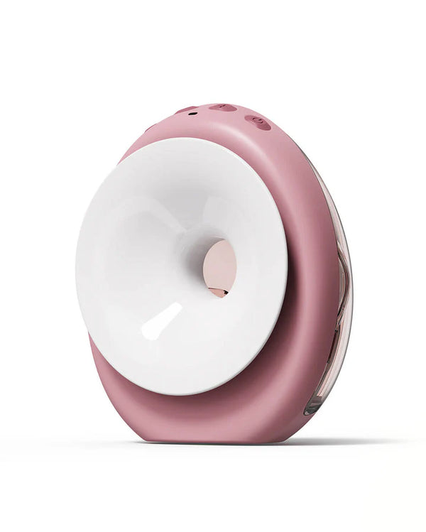 Momcozy Air 1 Ultra Slim Double Wearable Breast Pump, Wireless Charging Case with Real Time Milk Tracking - Red