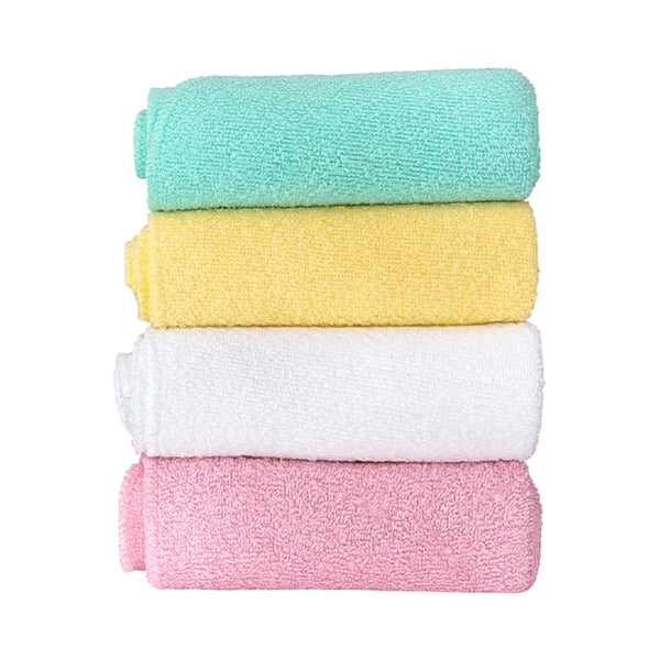 Hopop Soft & Absorbent Baby Napkins/Washcloth Pack of 4 - Assorted - Dezine Kids