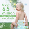 Pureborn Organic Bamboo Diapers Assorted Print New Born (1-3 Kg) - 68 Count