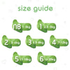 Pureborn Organic Bamboo Diapers Assorted Print Size 1 (Upto 5 Kg) - 68 Count