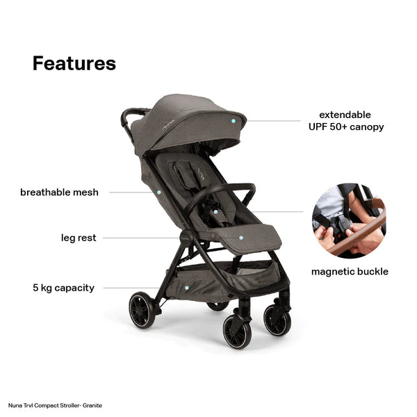 Stroller Trvl Granite