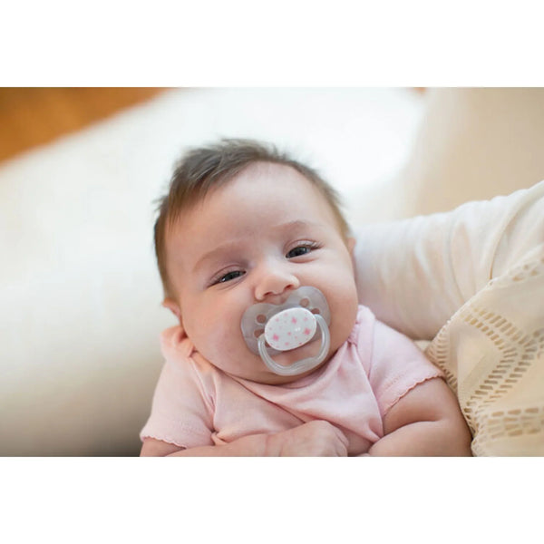 Pink Stars Advantage Pacifiers (Stage 1) | Pack Of 2