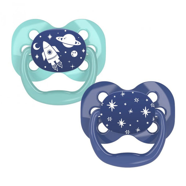 Blue Space Advantage Pacifiers (Stage 1) | Pack Of 2