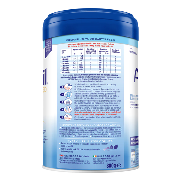 Advanced First Infant Milk Stage 1 - 800g, 0-6 Months - dezinekids.com