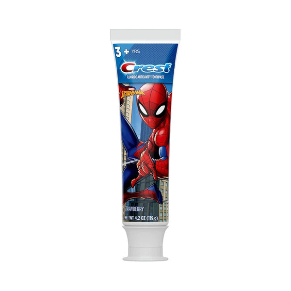 Crest Kids Toothpaste with Fluoride 119g, Marvel Spider Man - Strawberry - Dezine Kids