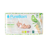 Pureborn Organic Bamboo Diapers Assorted Print Size 1 (Upto 5 Kg) - 34 Count