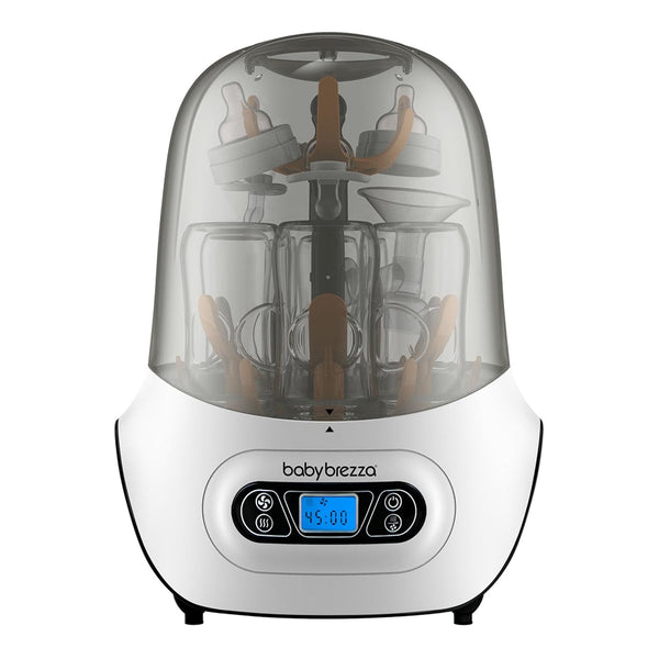 Baby Brezza One Step Baby Bottle Sterilizer and Dryer, Electric Steam Sterilizer 3 Drying Cycles with Auto Shut Off