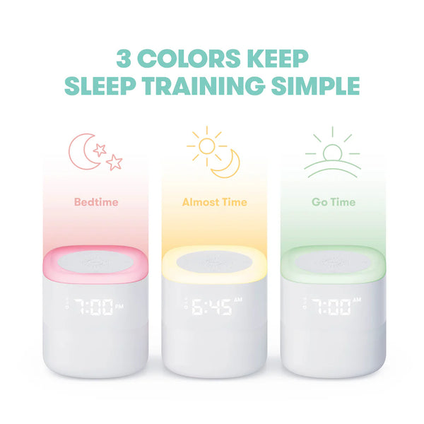 Frida Baby 3-in-1 Alarm Clock + Sound Machine + Nightlight , Wake Up Light Sunrise Alarm Clock, Noise Soother, Sleep Trainer - White