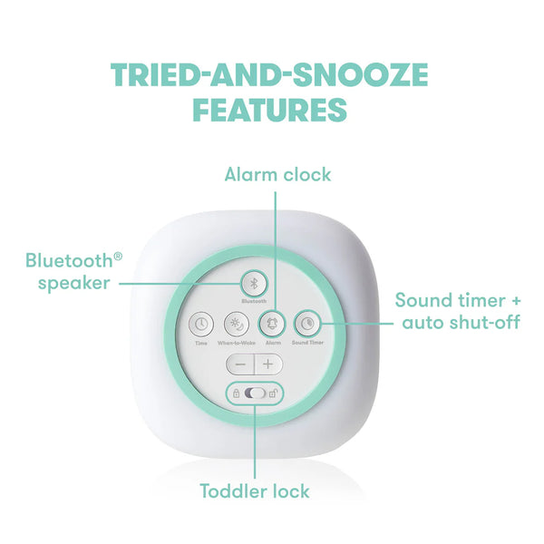 Frida Baby 3-in-1 Alarm Clock + Sound Machine + Nightlight , Wake Up Light Sunrise Alarm Clock, Noise Soother, Sleep Trainer - White