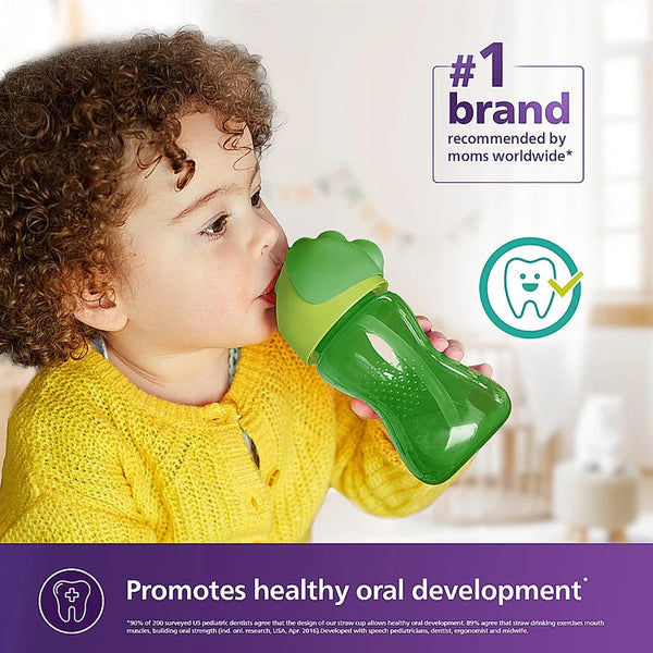 Philips Avent Bendy Straw Cup 300ml - Green