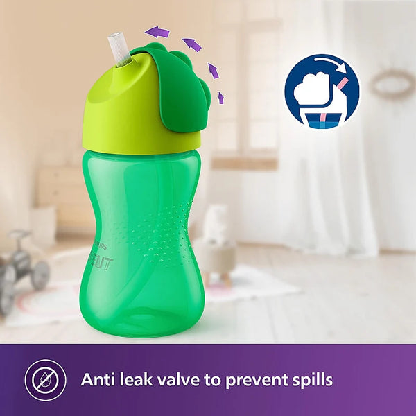 Philips Avent Bendy Straw Cup 300ml - Green
