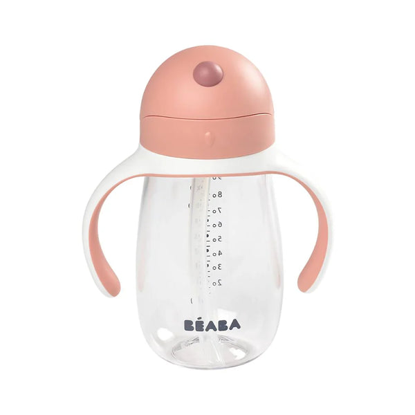 Beaba Straw Cup 300ml - Vintage Pink - Dezine Kids
