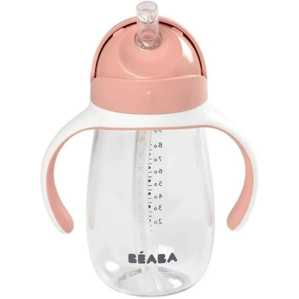 Beaba Straw Cup 300ml - Vintage Pink - Dezine Kids