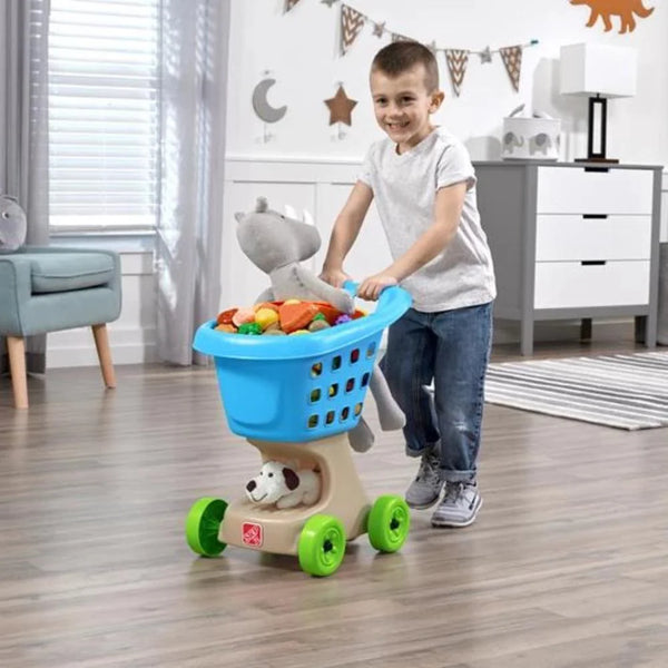 Step2 Little Helper's Shopping Cart - Blue - Dezine Kids