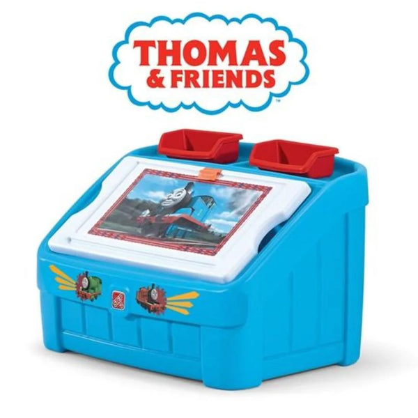 Step2 Thomas The Tank Engine 2 in 1 Toy Box and Art Lid - Dezine Kids