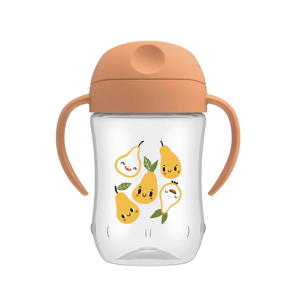 Dr.Browns 9 oz/270 mL Soft-Spout Toddler Cup w/ Handles, Pears (9m+), 1-Pack - Dezine Kids