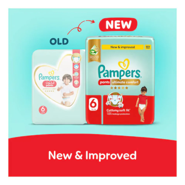 Ultimate Comfort Pants Size 6 (16+ Kgs) 34pcs (Made in Egypt)