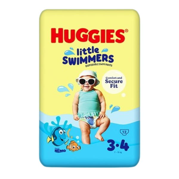 Huggies Little Swimmers Disposable Swim Nappies, 7 to 15 Kg, 12 Pants - Dezine Kids