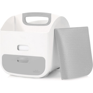 Ubbi Diaper Storage Caddy and Changing Mat - Grey