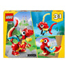 Lego Creator Red Dragon 3 in 1 Animal Toy Set, 149 Pieces