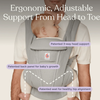 Ergobaby Omni Deluxe Baby Carrier - Lightweight Newborn to Toddler Carrier with Breathable Soft Mesh, Enhanced Lumbar Support, Adjustable Waistbelt & Cross Straps, Privacy Hood, 4 Carry Positions, 6 Storage Pockets, 3-20Kgs, Birth - 4 Years, Serene Blue - Dezine Kids