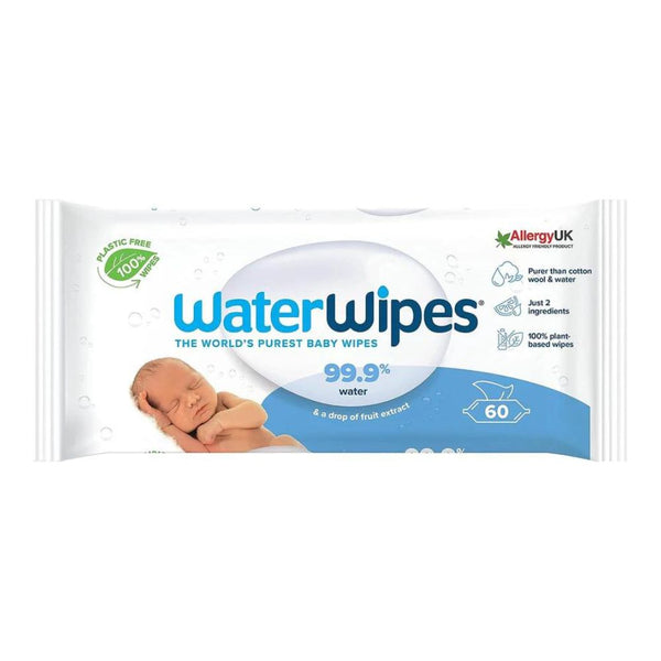 Waterwipes Biodegradable, 60 Wipes