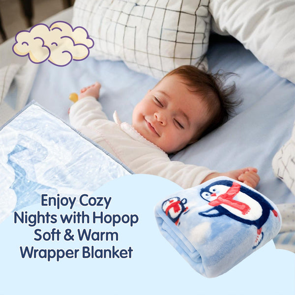 Hopop Soft & Warm Baby Blanket, Cozy, Lightweight & Gentle on Skin